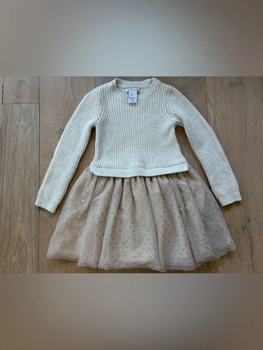 Cupcakes and Cashmere sweater sparkle dress holiday Christmas winter - size 5